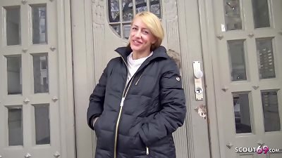 GERMAN SCOUT - fitness girl SANDY seduce TO nail AT REAL PICK UP STREET audition IN BERLIN