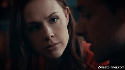 Horny neighbors Chanel Preston and Ryan Driller began a hot fucking activity on a couch and ended up in both erupting sated orgasm.
